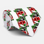 Mooie mooie Keniaanse wervelwind kaart ontwerp Stropdas (Opgerold)