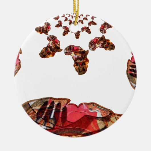 Mooie, mooie kleuren keramisch ornament (Voorkant)