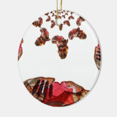 Mooie, mooie kleuren keramisch ornament (Links)