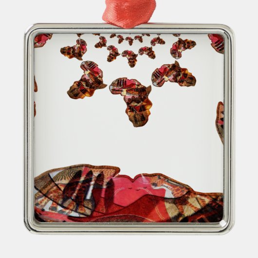 Mooie, mooie kleuren metalen ornament (Voorkant)