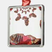 Mooie, mooie kleuren metalen ornament (Links)