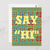 Mooie Mooie Mayan etnische Print vector ontwerp Briefkaart (Voorkant / Achterkant)