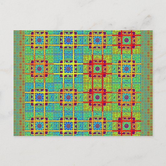 Mooie Mooie Mayan etnische Print vector ontwerp Briefkaart (Voorkant)