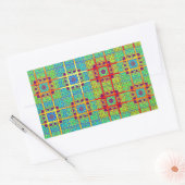 Mooie Mooie Mayan etnische Print vector ontwerp Rechthoekige Sticker (Envelop)