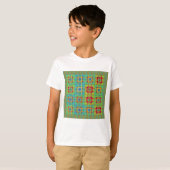 Mooie Mooie Mayan etnische Print vector ontwerp T-shirt (Voorkant volledig)