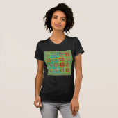 Mooie Mooie Mayan etnische Print vector ontwerp T-shirt (Voorkant volledig)