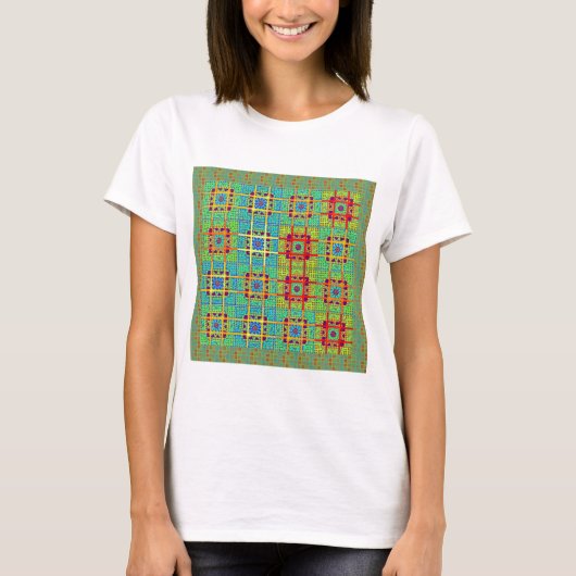 Mooie Mooie Mayan etnische Print vector ontwerp T-shirt (Voorkant)