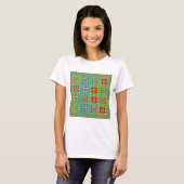Mooie Mooie Mayan etnische Print vector ontwerp T-shirt (Voorkant volledig)