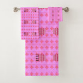 Mooie Mooie Mooie Kleur Gelukkige Verjaardag meisj Bad Handdoek (Insitu)