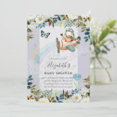 Mooie, mooie, piloot, babybays, schoeisel Uitnodig (Staand voorkant)