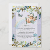 Mooie, mooie, piloot, babybays, schoeisel Uitnodig (Achterkant)