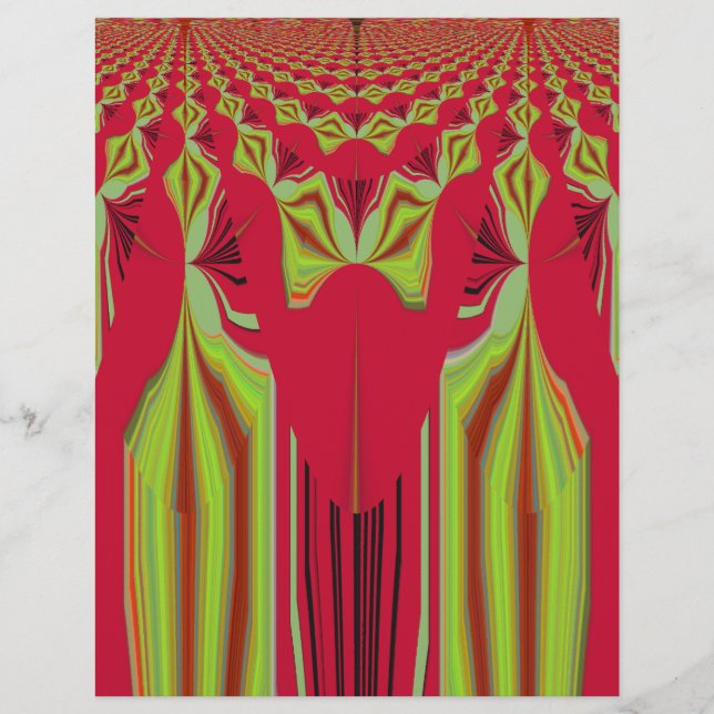 Mooie mooie rode en gele Afrikaanse stammenkunst (Voorkant)