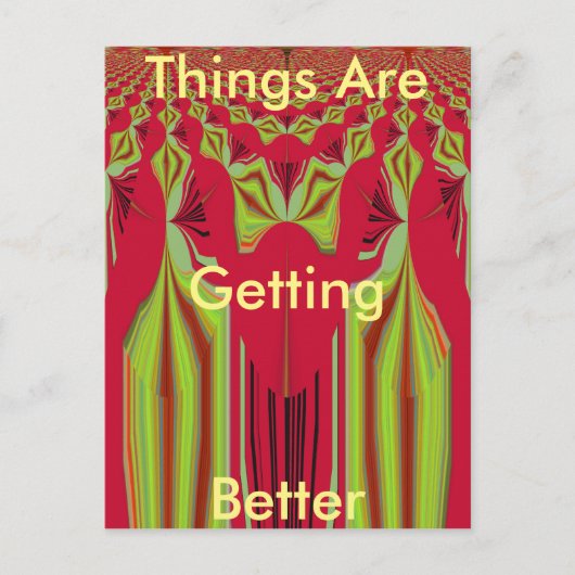 Mooie mooie rode en gele Afrikaanse stammenkunst Briefkaart (Voorkant)