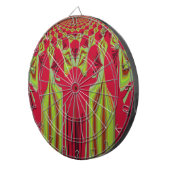 Mooie mooie rode en gele Afrikaanse stammenkunst Dartbord (Voorkant Rechts)