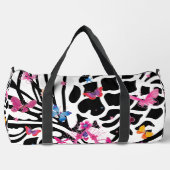 Mooie mooie witte & zwarte elegante vlinders plunjezak (Voorkant)