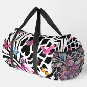 Mooie mooie witte & zwarte elegante vlinders plunjezak (Rechterhoek)