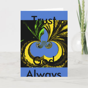 Mooie mooie Zuid-Afrikaanse geel en blauwe kunst Kaart