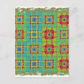 Mooie mooie Zuid-Afrikaanse Tribal Print vector Briefkaart (Voorkant)