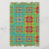 Mooie mooie Zuid-Afrikaanse Tribal Print vector Briefpapier (Voorkant)