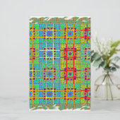 Mooie mooie Zuid-Afrikaanse Tribal Print vector Briefpapier (Staand voorkant)