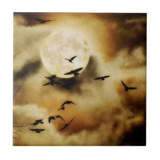 Mooie Moon Crows Tegeltje