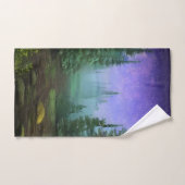 Mooie Moonlight Wilderness Scene Bad Handdoek (Handdoek)