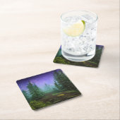Mooie Moonlight Wilderness Scene Kartonnen Onderzetters (Insitu)