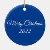 Mooie Moonlight Wilderness Scene Keramisch Ornament (Achterkant)