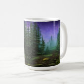 Mooie Moonlight Wilderness Scene Koffiemok (Voorkant rechts)