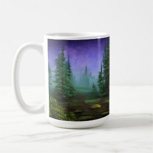 Mooie Moonlight Wilderness Scene Koffiemok
