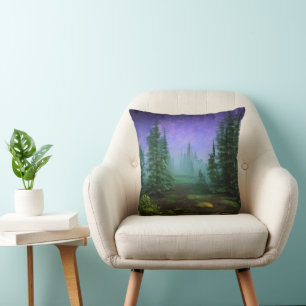 Mooie Moonlight Wilderness Scene Kussen