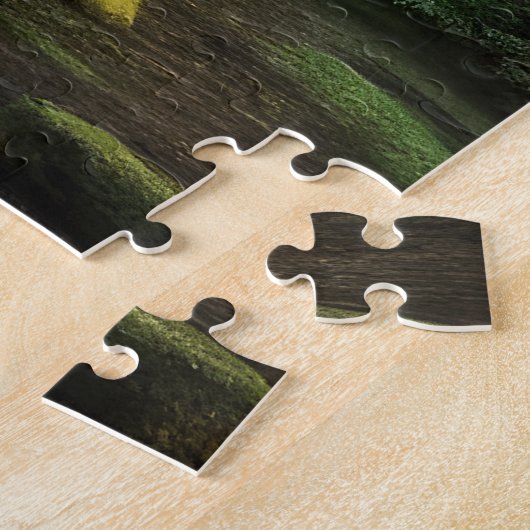 Mooie Moonlight Wilderness Scene Legpuzzel (Zijkant)