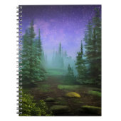 Mooie Moonlight Wilderness Scene Notitieboek (Voorkant)