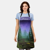 Mooie Moonlight Wilderness Scene Schort (Gedragen)