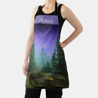Mooie Moonlight Wilderness Scene Schort