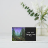 Mooie Moonlight Wilderness Scene Visitekaartje (Staand voorkant)
