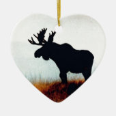 Mooie Moose Keramisch Ornament (Voorkant)