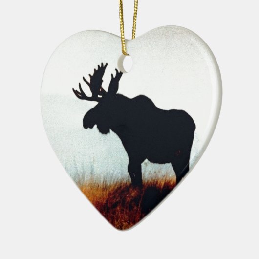 Mooie Moose Keramisch Ornament (Links)