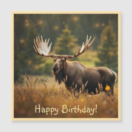 Mooie Moose Magnetische Kaart
