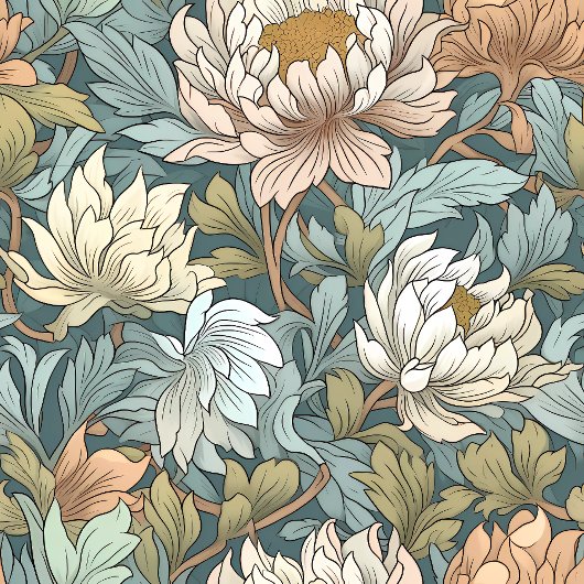 Mooie Morris stijl gepersonaliseerde botanische pr Fleece Deken