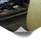 Mooie Moskee nacht mekka islamitisch cadeau Poster (Hoek)