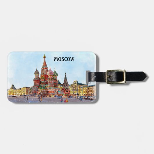 Mooie Moskou Bagagelabel (Voorkant horizontaal)