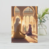 Mooie Moslim Afro-Amerikaanse Vrouwen Bedankkaart (Staand voorkant)