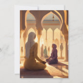 Mooie Moslim Afro-Amerikaanse Vrouwen Bedankkaart (Achterkant)