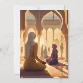 Mooie Moslim Afro-Amerikaanse Vrouwen Bedankkaart