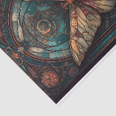 Mooie mot in gedempte tonen tissuepapier (Detail)