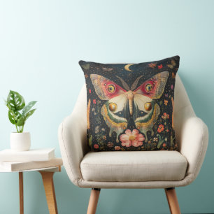 Mooie Moth Crescent Moon Kussen