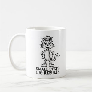 Mooie Motivatie Kat Kleine Stapjes Grote Resultate Koffiemok