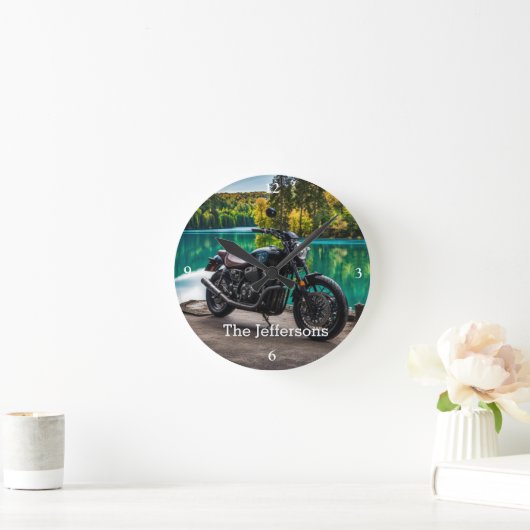 Mooie Motorfiets bij Meer Ronde Klok (Huis)