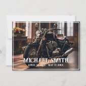 Mooie Motorfiets Viering van het Leven Kaart (Voorkant)